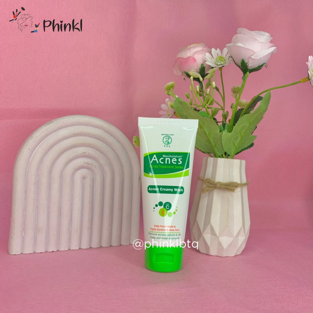 `ღ´ PHINKL `ღ´a̳c̳n̳e̳s̳ Acnes Creamy Wash sabun cuci wajah untuk jerawat facial tidak bikin kering memperbaiki tekstur kulit