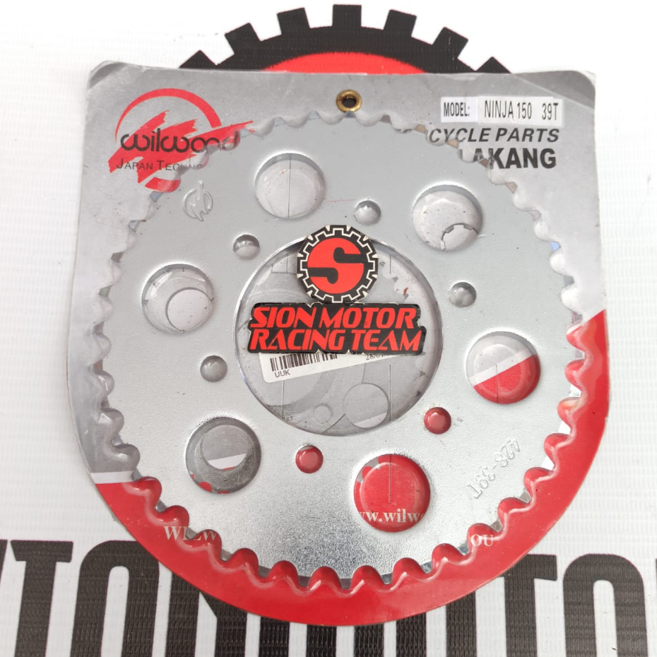 Gear Gir Belakang 428 - 39T  Kawasaki Ninja 150 2T R / RR / KR 150 Wilwood
