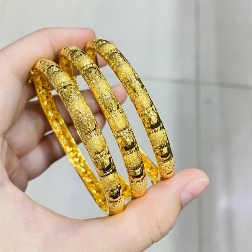 Gelang roll anak dan dewasa emas asli kadar 70 16k bulat bangkok bkk bangle doff ukir kilat tangan keroncong 3 5 gram