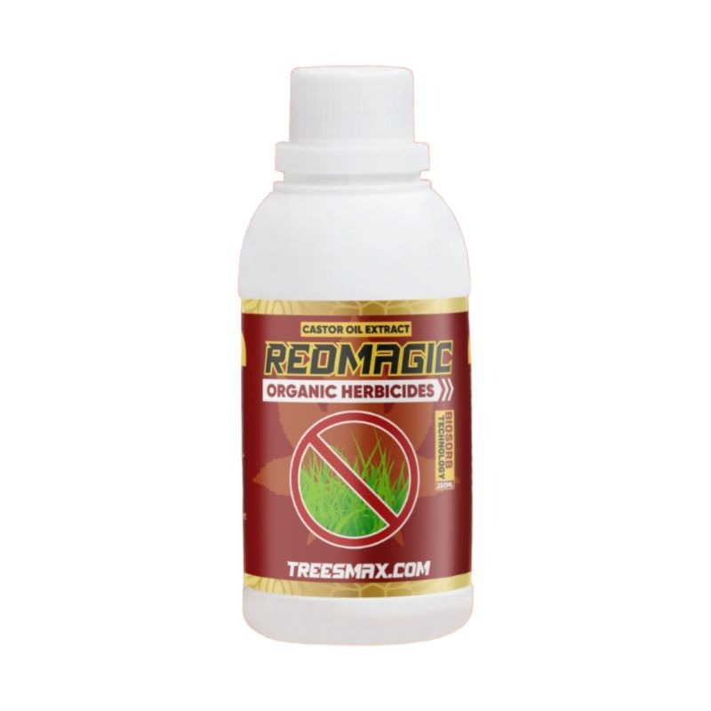 Red Magic Organic Kontak Racun Obat Pembasmi dan Pembersih Tanaman Rumput liar Gulma Instan Untuk Ha