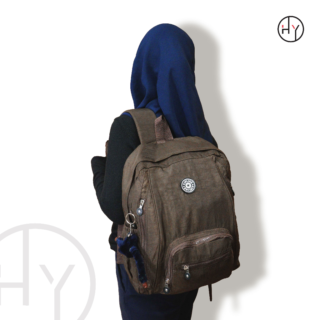 Tas Ransel KAPPLING Pria Wanita Bahan Impir Medium Size Ada Slot Laptop Buat Sekolah Kuliah - HYBRAND 952