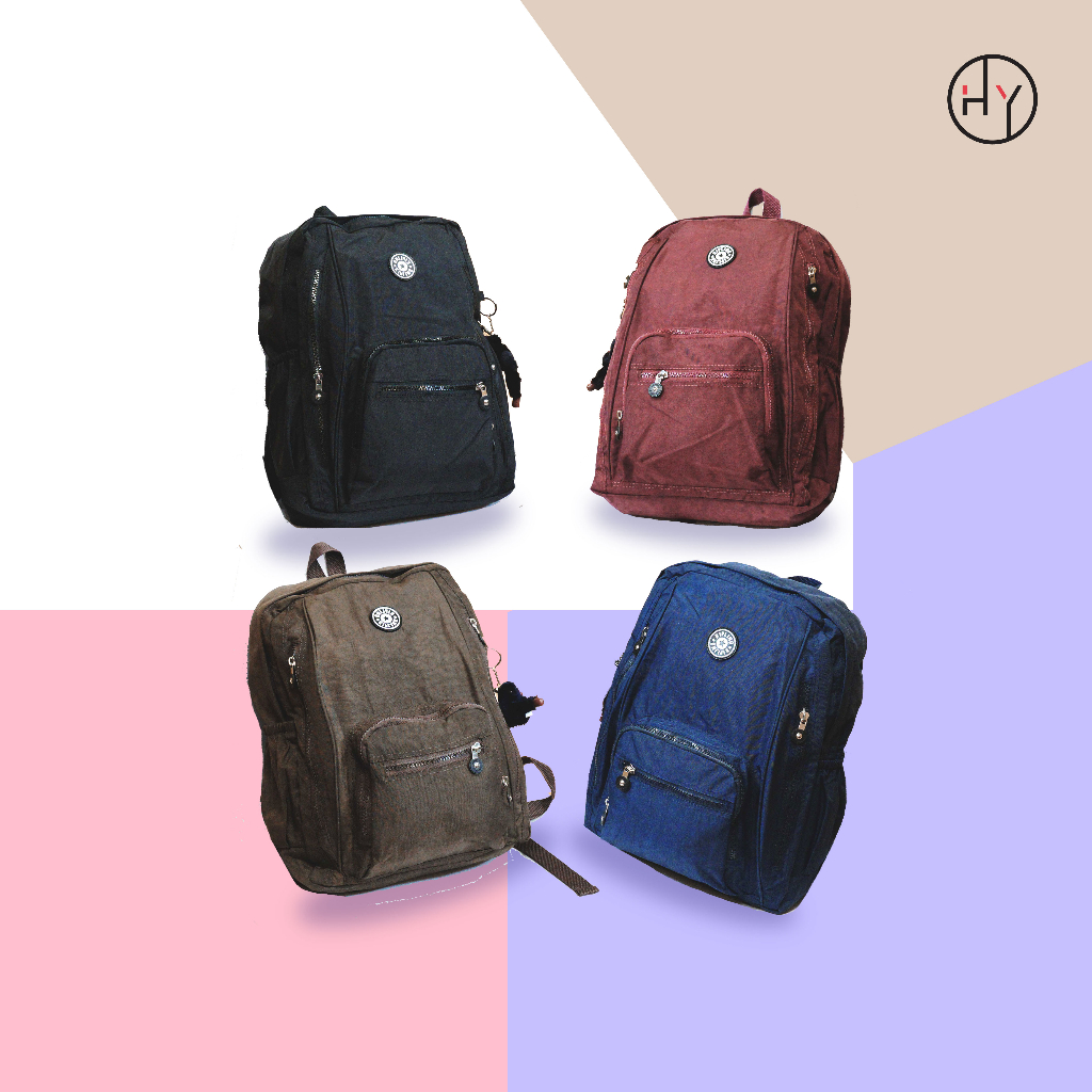 Tas Ransel KAPPLING Pria Wanita Bahan Impir Medium Size Ada Slot Laptop Buat Sekolah Kuliah - HYBRAND 952