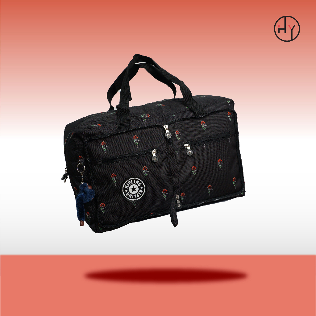 HYBRAND [KK26 MOTIF] - TAS TRAVEL TAS PAKAIAN MOTIF UNIK BAHAN PARASUT IMPOR TAS TRAVEL LIPAT DUFFEL BAG