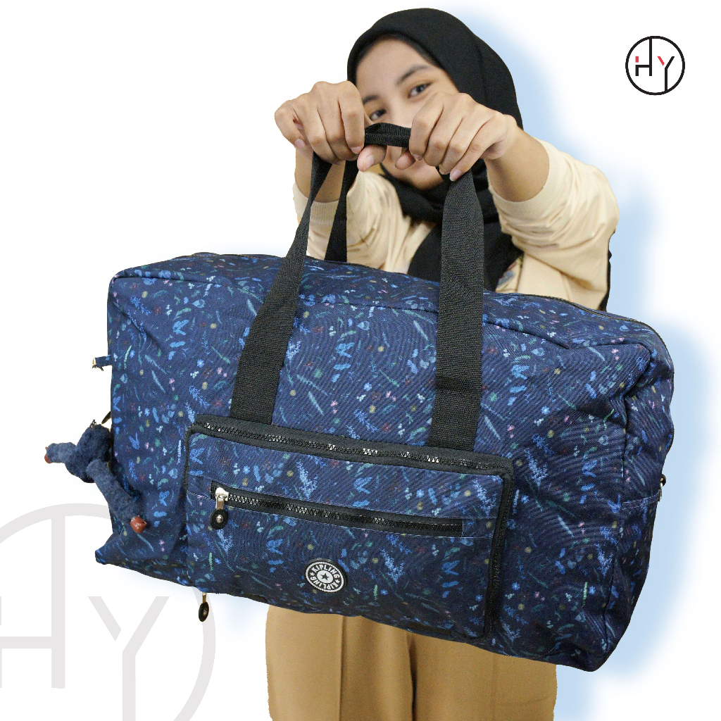 HYBRAND 498 - Tas Pakaian KAPLING Motif Impor Bisa Lipat Travel Bag Pulang Kampung