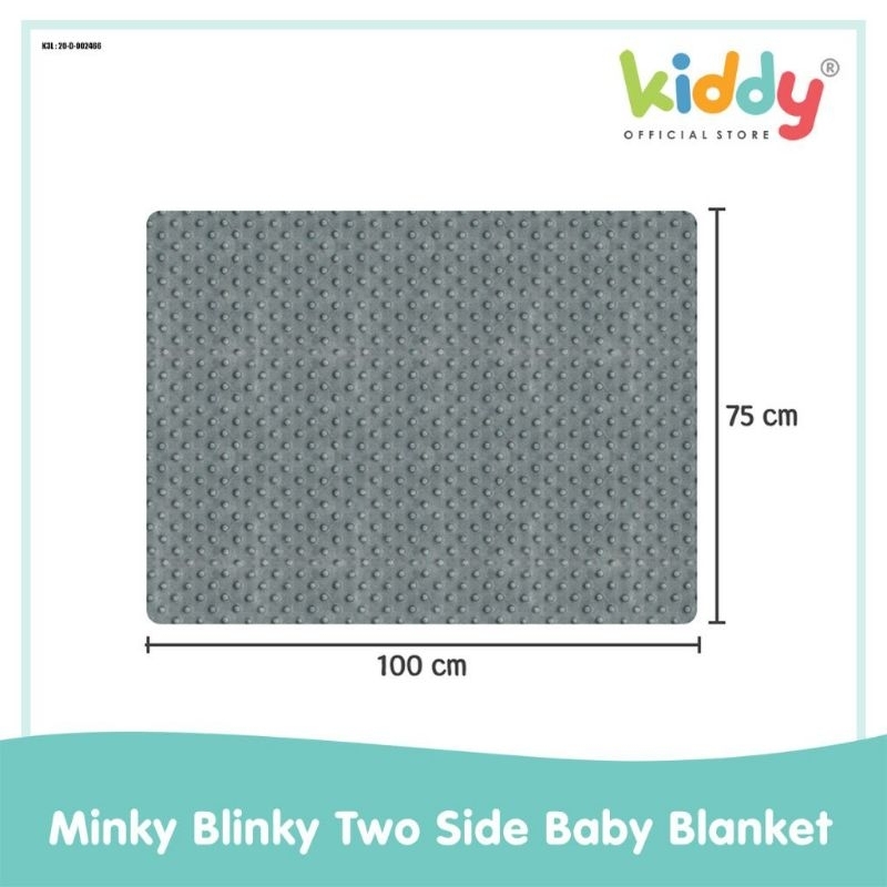 Kiddy KD3918  minky blinky two side baby blanket - selimut bayi