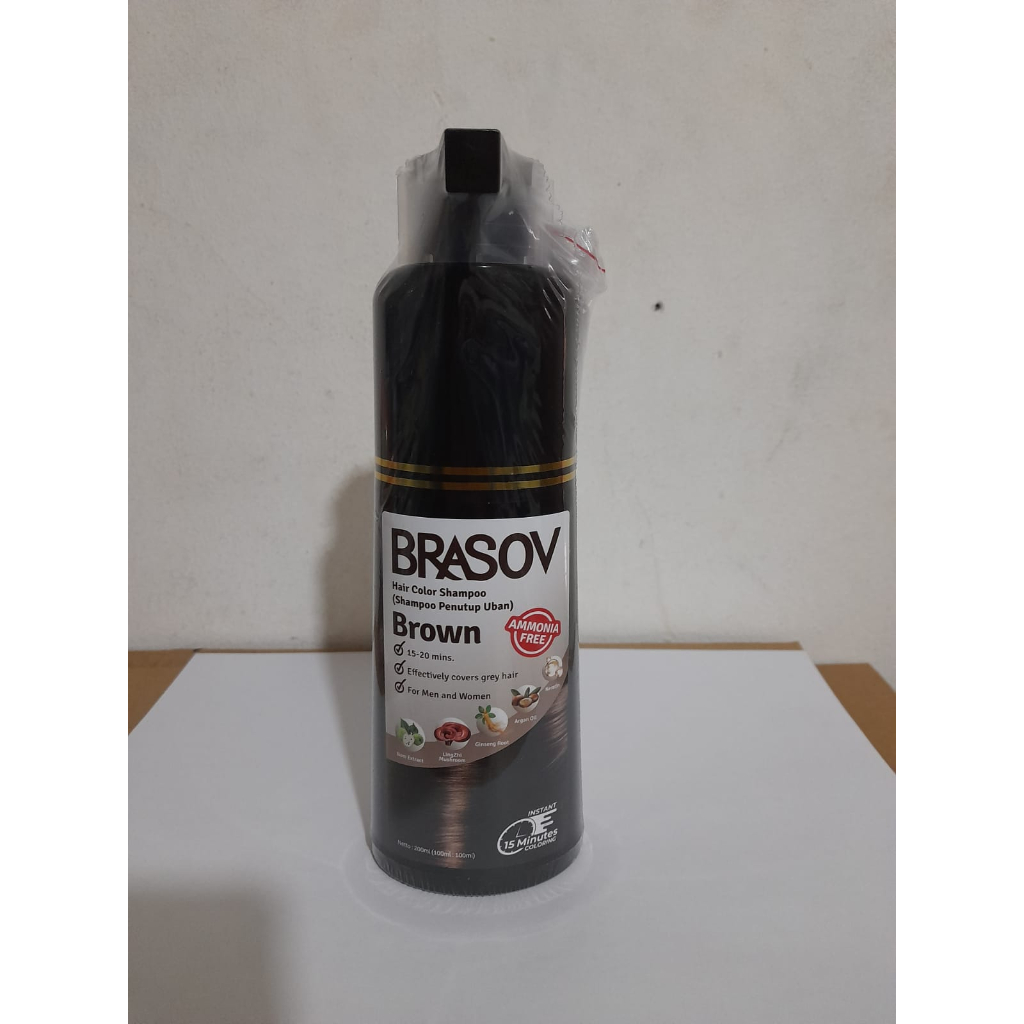 Brasov Shampoo Penutup Uban 200ml Amonia Free