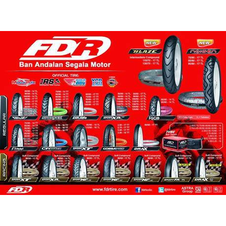 BAN TUBLES MATIC FDR VARIAN UKURAN  (80/80 RING 14) PRODUK ORIGINAL