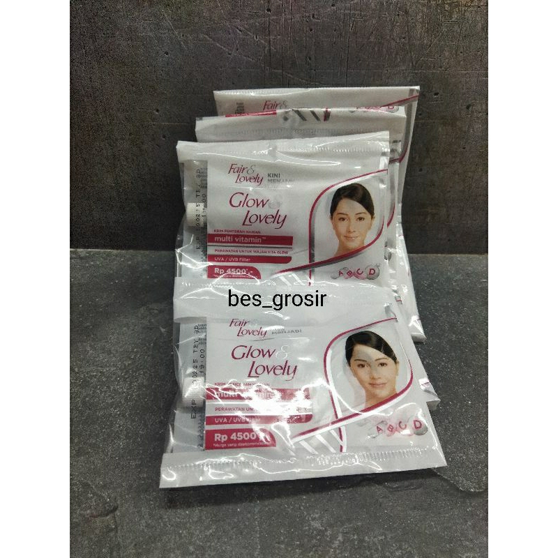 Cream fair &amp; lovely renceng 7.5gr exp 2025 ( 1 renceng / 12 saset )