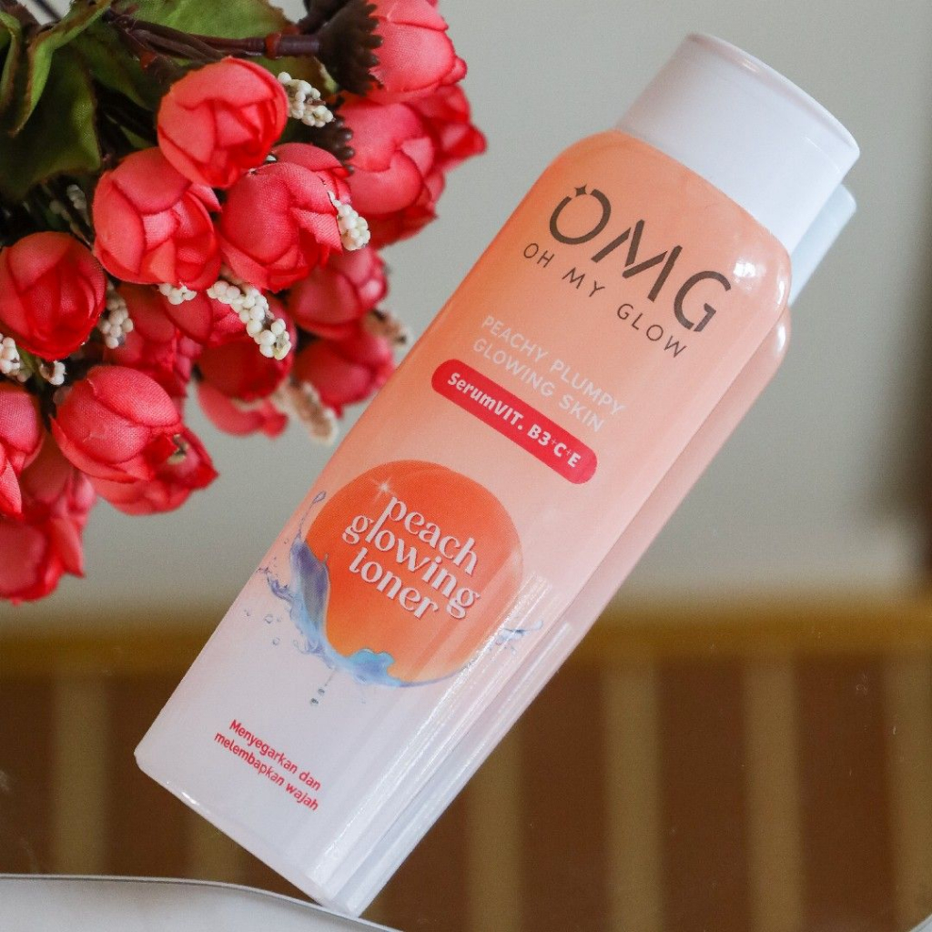 ✿ELYSABETHME✿ OMG Toner glowing face tonic pelembab pembersih kulit wajah pemutih bahan alami