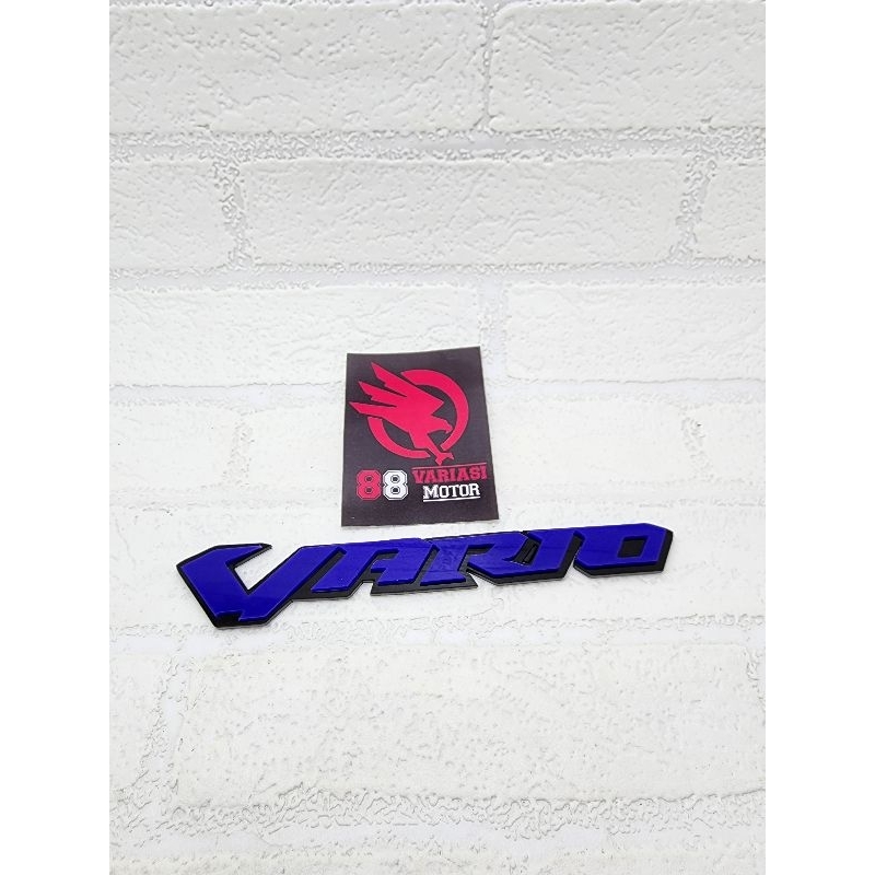 Emblem Akrilik Honda Vario - Emblem Logo Vario free double tape