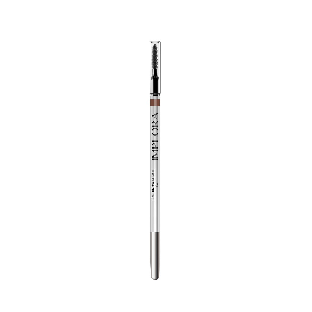 Implora Eyebrow Pencil 2 IN 1 Soft Light Brown (PENSIL + SERUTAN + SIKAT) | Pensil Alis Implora 2 IN 1