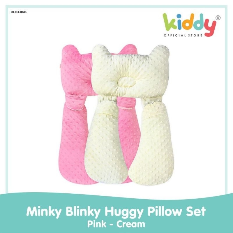 Kiddy KD2654  minky blinky huggy pillow set - bantal bayi