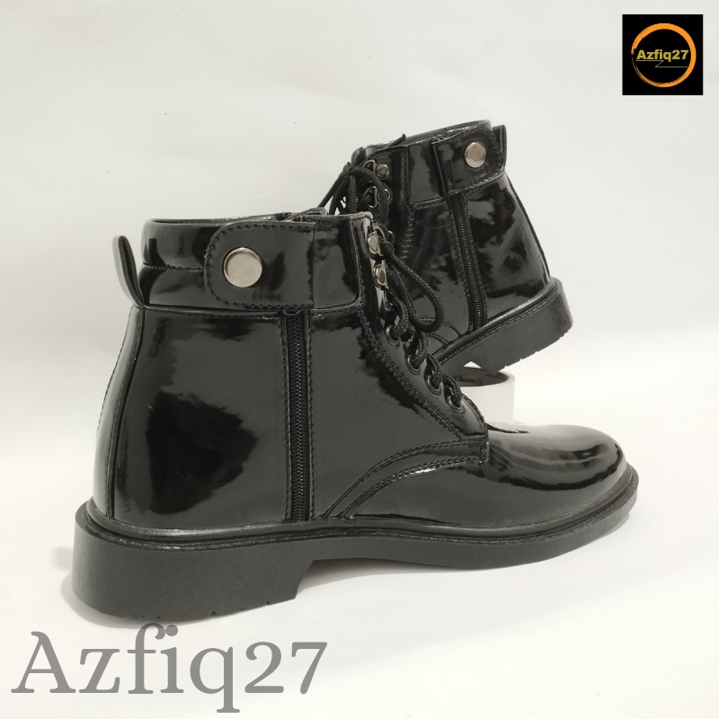 Sepatu Pdh Tni Polri Security Terbaru 100% Original Mengkilap Merk Azfiq27 #2