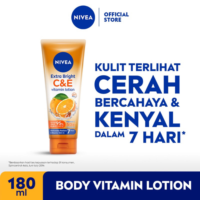 NIVEA Extra White C&amp;E Vitamin Lotion- Extra Bright 10 Super Vitamins &amp; Skin Food Serum - Care Protect - Radiant Smooth - Night Nourish