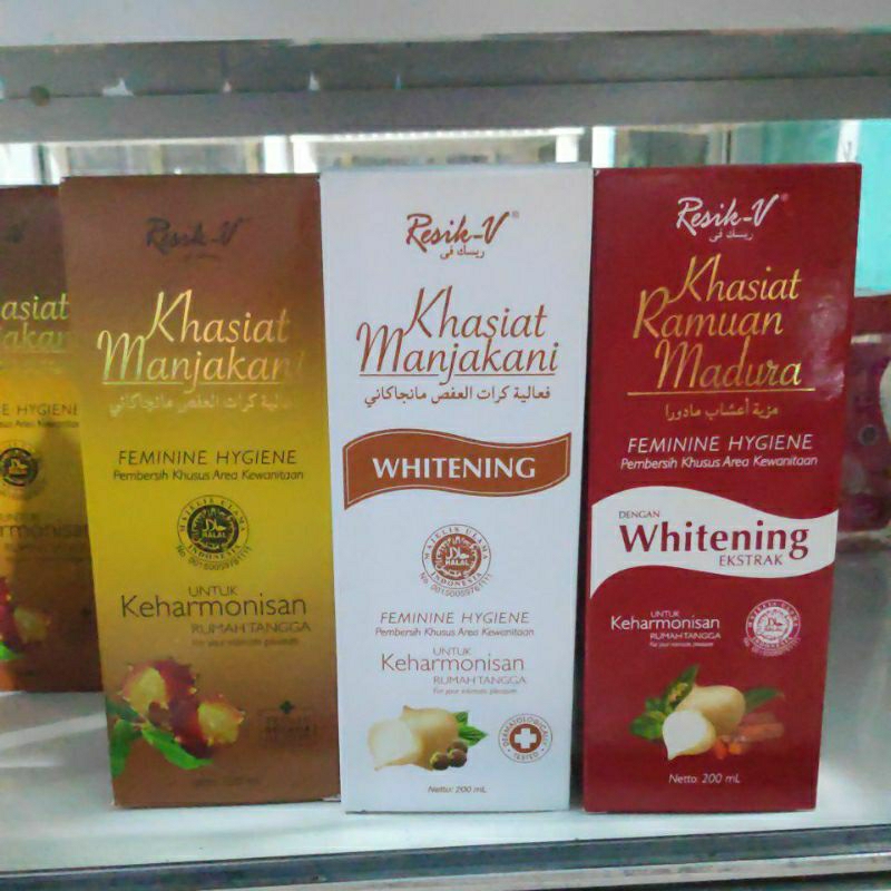 Sabun Kewanitaan 200ml Resik V Khasiat Manjakani Whitening Ekstrak Ramuan Madura daun sirih keharmonisan rumah tangga Pembersih kewanitaan Putih Coklat Merah