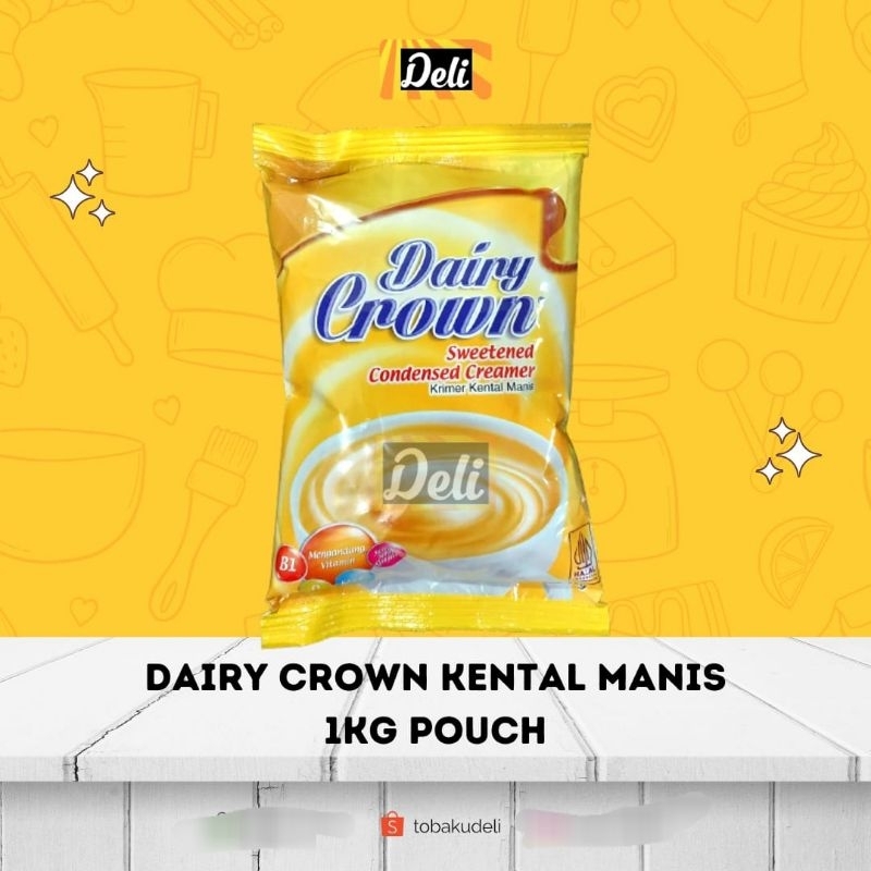 

Dairy Crown Krimer Kental Manis Cair 1kg Pouch