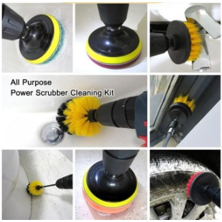 Mata Bor Sikat Poles Set 6 Pcs / Pembersih Brush Car Polisher Cleaning