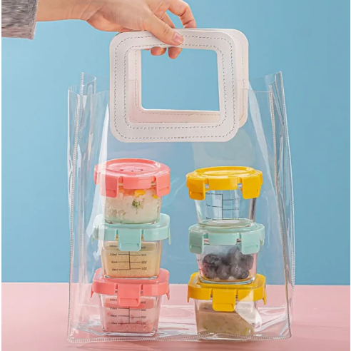 Wadah Tempat Penyimpanan Mpasi Kaca Gelas Baby Glass Food Container Kedap Udara