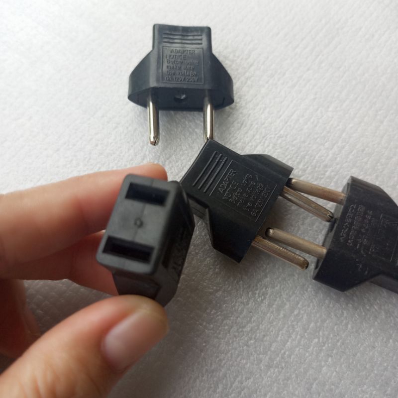 ADAPTOR KONVERTER CHARGER US KE UE PLUG EU TRAVEL LISTRIK AC COLOKAN