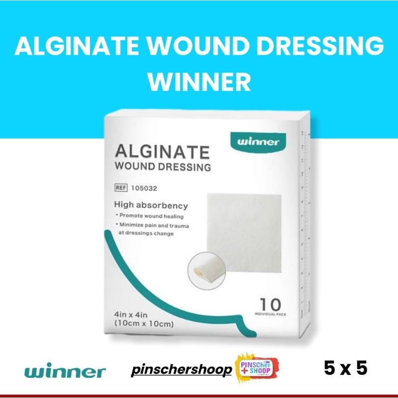 Winner Alginate Dressing Calcium 5 x 5 Cm - Pcs