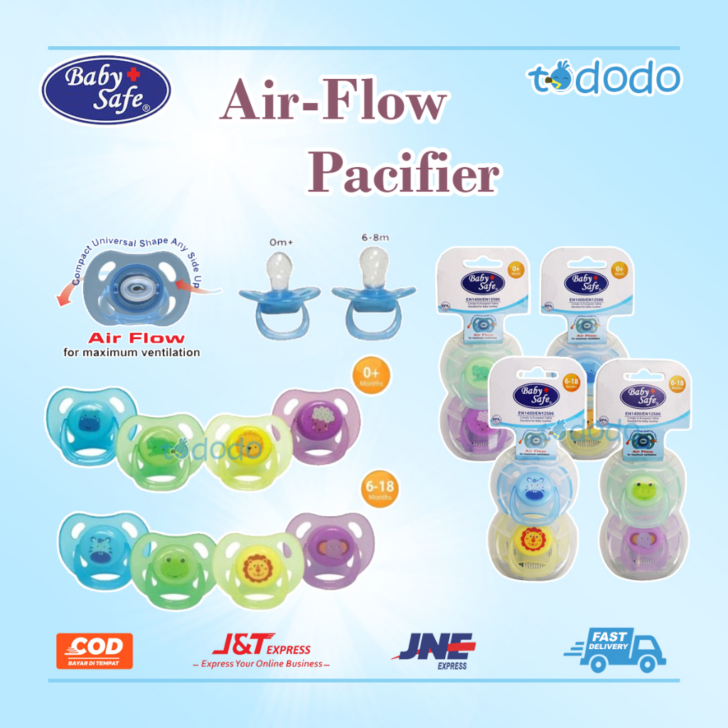 Empeng Bayi Baby Safe Air Flow Pacifier 0+ month / 6-18 months