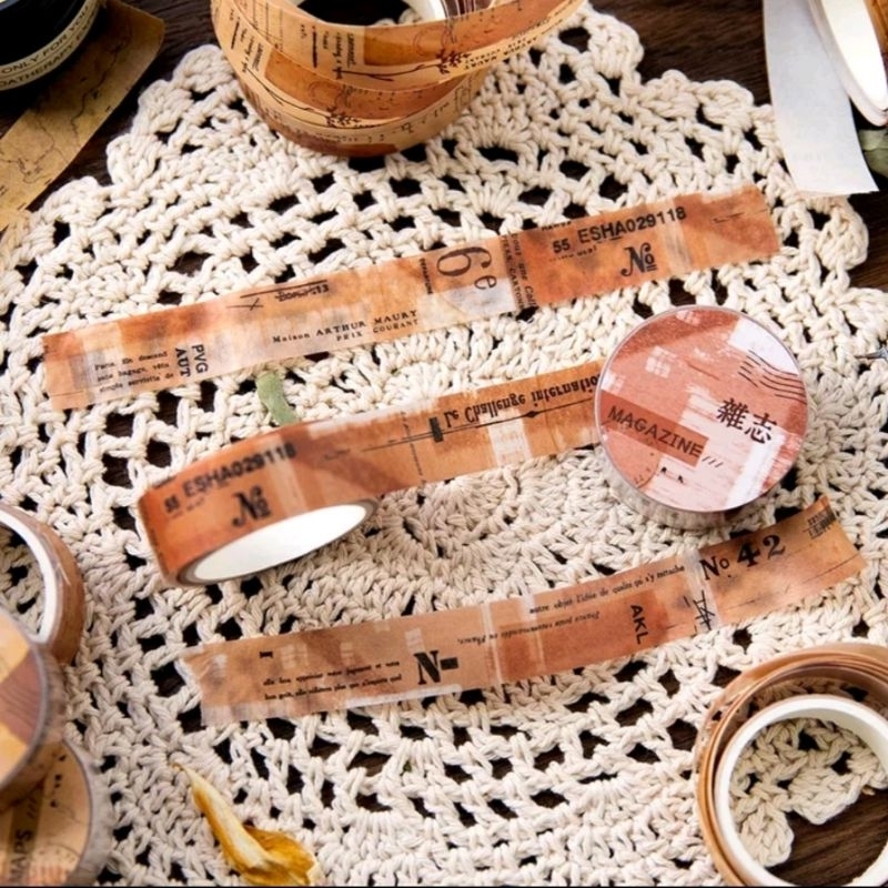 new vintage washi tape for journaling collection school