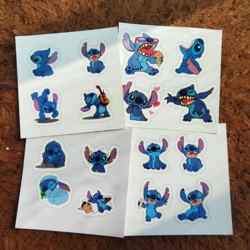 

Stiker Lucu Stitch Blue