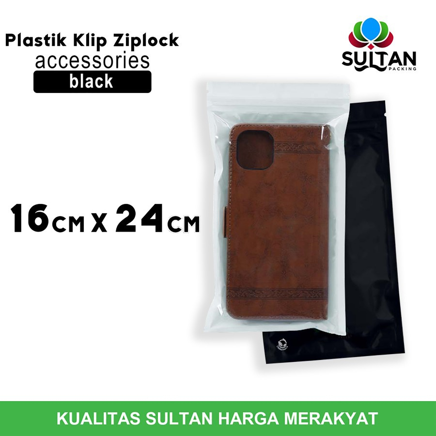 

PLASTIK KLIP ZIPLOCK BAG 16x24cm BLACK PEARL KEMASAN AKSESORIES DELKOCHOICE PREMIUM SATUAN