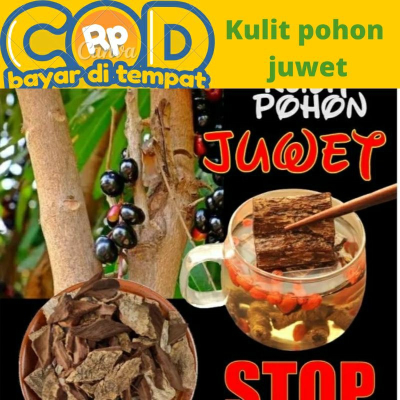 

Kulit pohon juwet segar / Jamblang diambil saat di pesan 100 gram