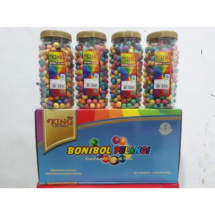 

coklat D'King Bonibol Pelangi-coklat bola mini