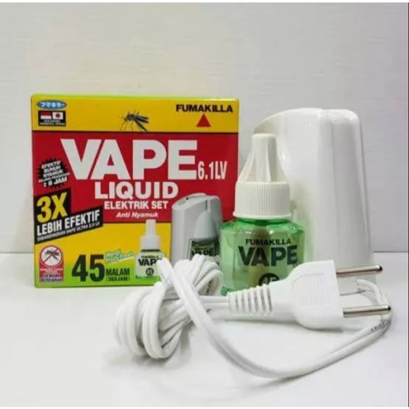 FUMAKILLA LIQUID VAPE ELEKTRIK SET / CLD Ultra 45 malam/ Vape Liquid/ vape obat nyamuk