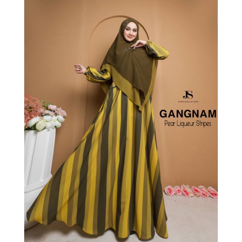 JS Jawhara Syari / Gangnam / Pear Liqueur Stripes / Baju Syari