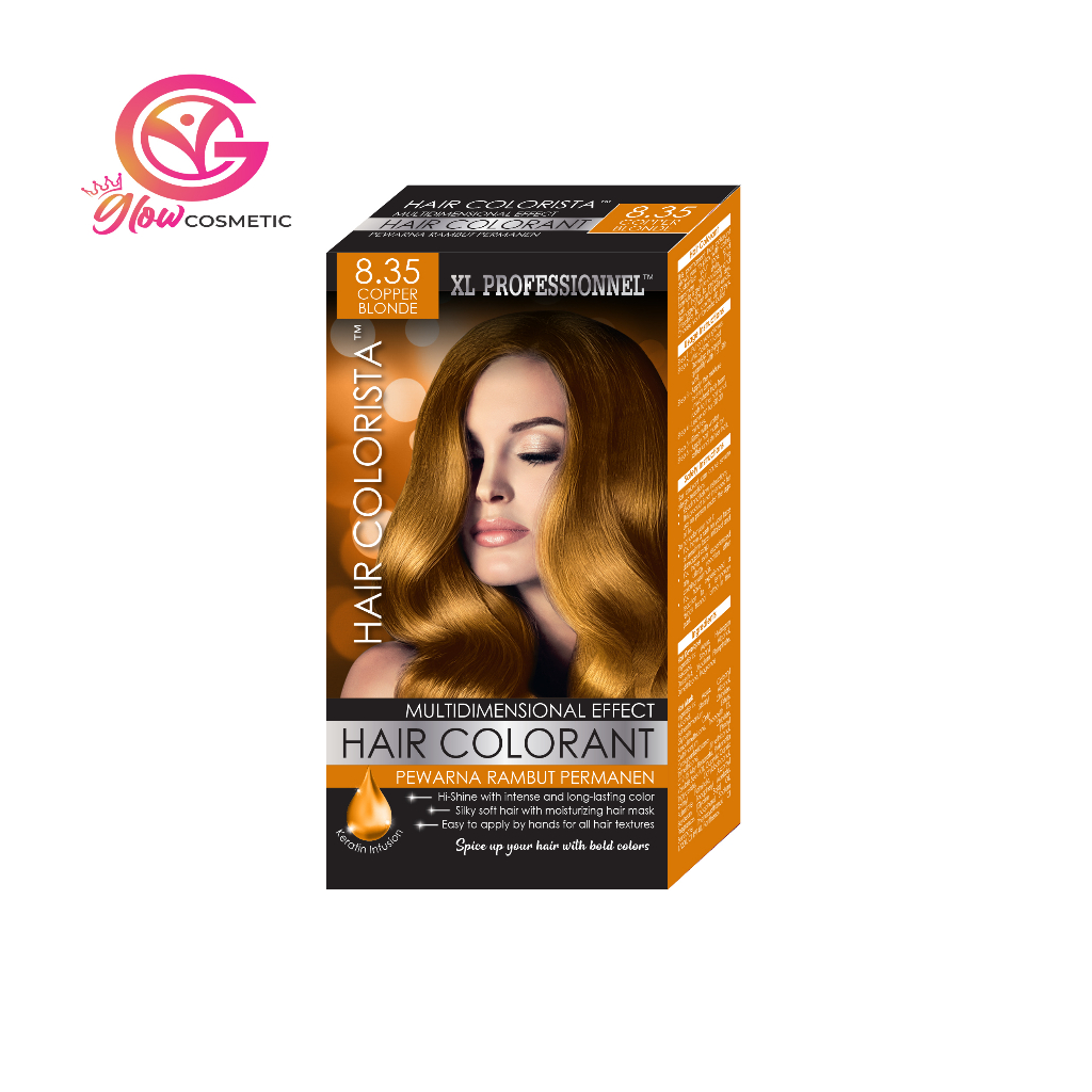 XL PROFESSIONNEL HAIR COLORANT 8.35 COPPER BLONDE