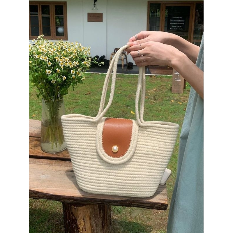 ELLA - TAS RAJUT ETNIC RETRO KOREA / TAS BAHU WANITA