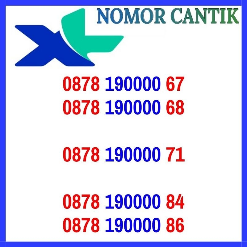 Nomor Cantik XL Murah 4G