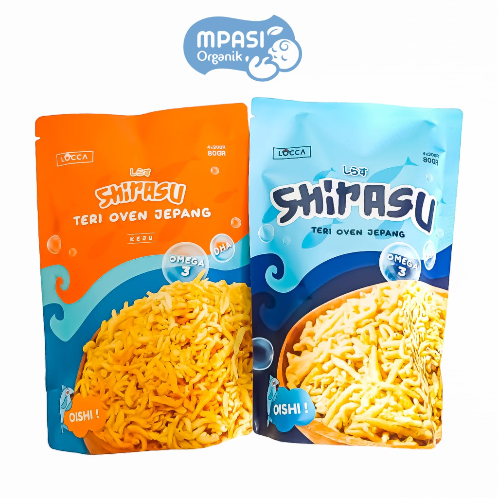 LOCCA SHIRASU Teri Jepang Crispy Crunchy Tanpa Pengawet Mpasi Snack Balita 80gr