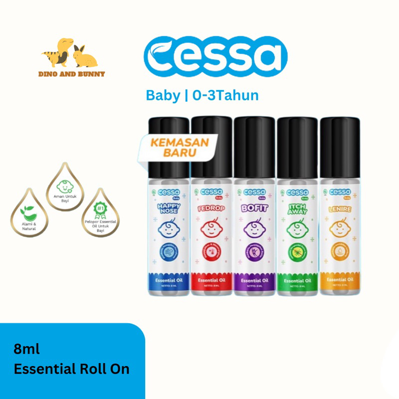 DINOANDBUNNY - CESSA ESSENTIAL OIL ROLL ON - Cessa Baby- Oil Bayi dan Anak Natural