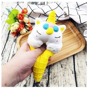 mainan anti stress squishy unicorn bear jumbo soft import jelly warna slow move kenyal lembut