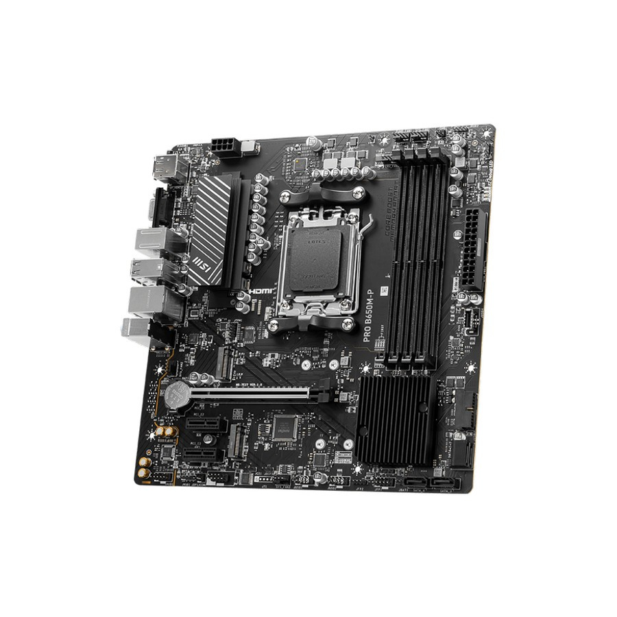 MSI PRO B650M-P (AM5, AMD B650, DDR5, USB3.2 Type-C, SATA3)