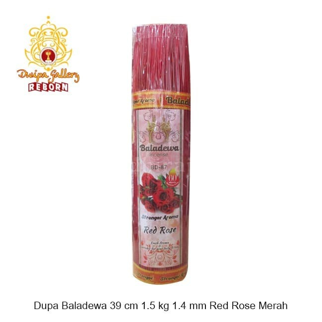 Dupa/ Hio Wangi Harum Baladewa 39 cm 1.5 Kg 1.4 mm Red Rose merah