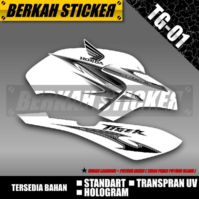 STRIPING CUSTOM TIGER HOLOGRAM TRANSPRAN UV KODE TG-01