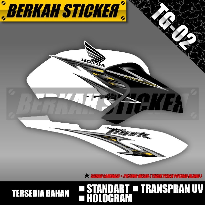 STRIPING CUSTOM TIGER HOLOGRAM TRANSPRAN UV KODE TG-02