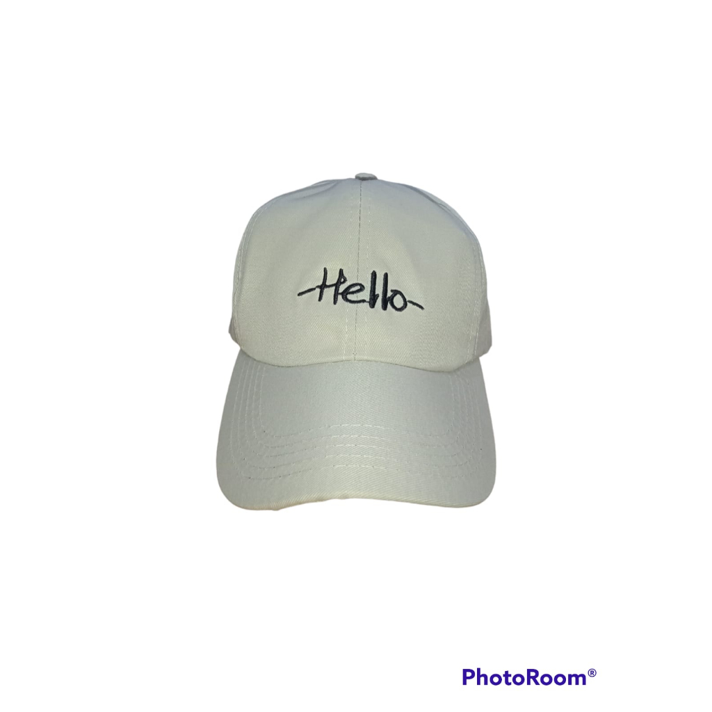 Topi Baseball Motif Hello Style Remaja Dewasa Unisex