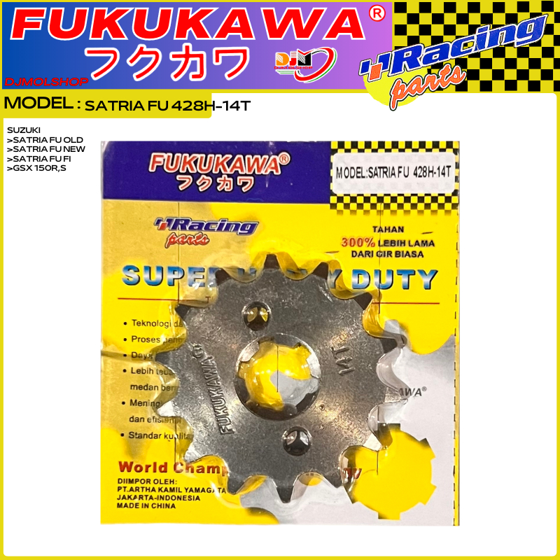 Gear Set Variasi Satria Fu 150, Satria Fu New 2013 up Fukukawa Racing Model SSS 43T-14T-120L