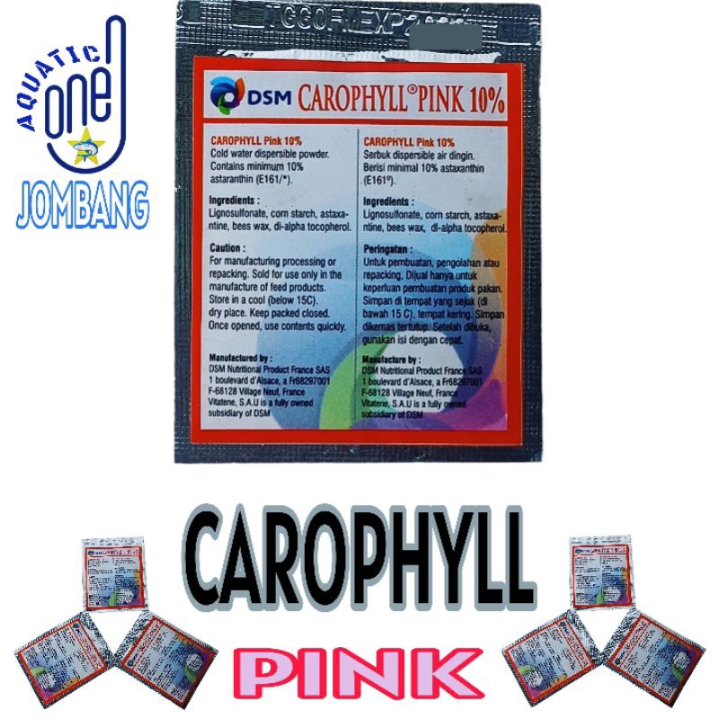 CAROPHYLL PINK DSM  obat colour booster ikan hias kolam  akuarium