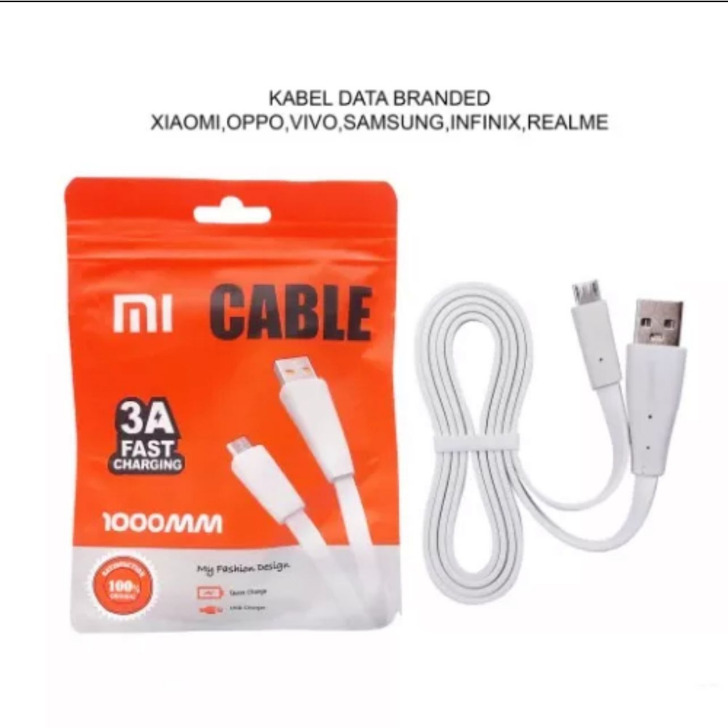VOOC&amp;FAST CHARGING TYPE C / MICRO - KABEL DATA BRAND KC2 ORIGINAL ALL MERK - White_Cell