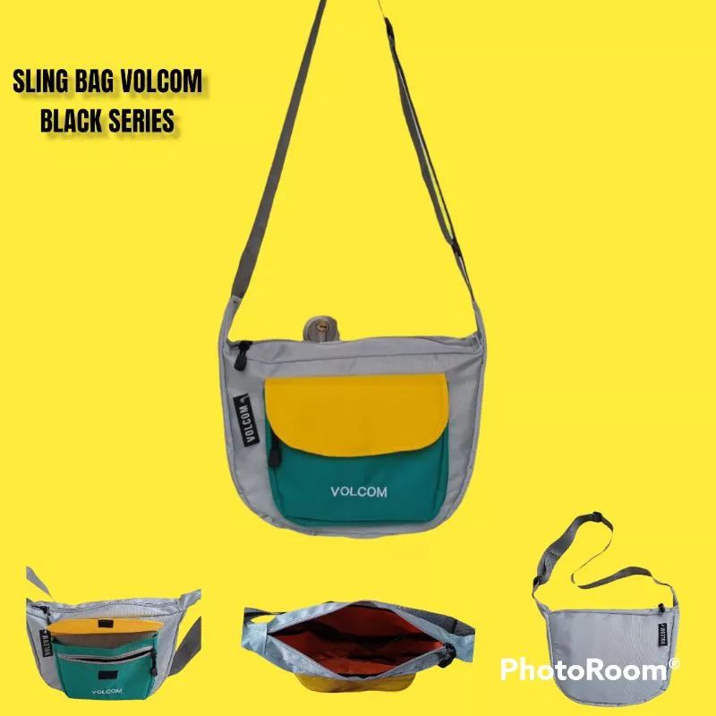 Tas Selempang Pria Waistbag Fashion Branded Distro Terbaru Tas Seri Volcom Quality Original