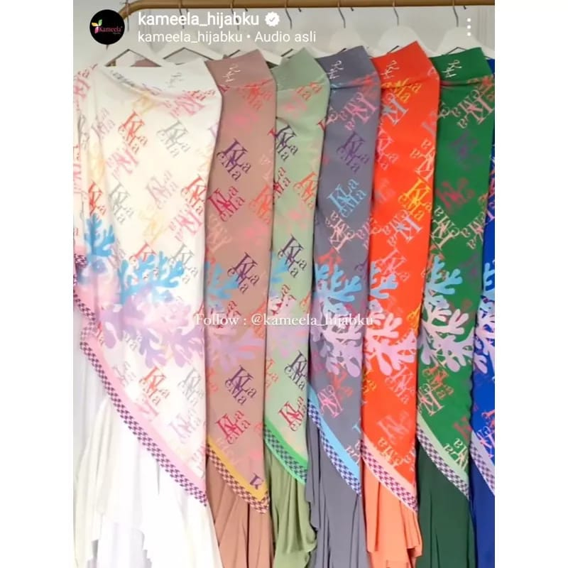 scraft Seaweed by kameela Hijabku / KHIMAR SCARF INSTAN SEAWEED MAGNIFIQUE FS / Kameela, khimar Scra