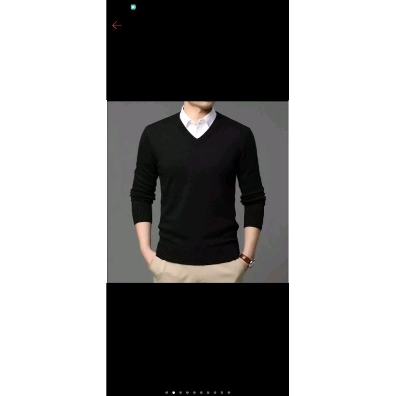 Sweater Rajut | Sweater Rajut V Neck Polos | Sweater pria #JaketPria #SweaterRajut #SweaterPria