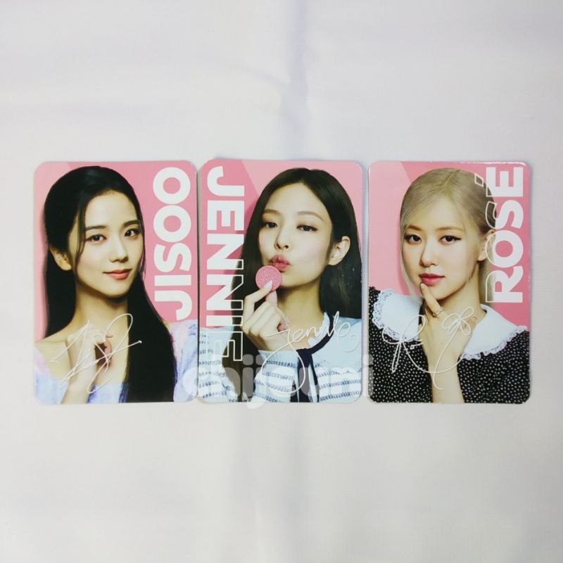 Photocard Jisoo Jennie Rose Blackpink Oreo
